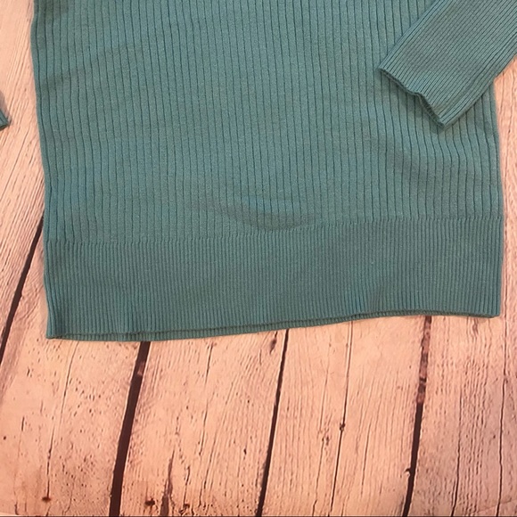 Turquoise Ribbed Sweater - Picture 3 of 3